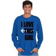thumbnail image 4 of Love This Girl Guy Cute Matching Set Men's Long Sleeve Tee T Shirt Brisco Brands 2X, 4 of 4