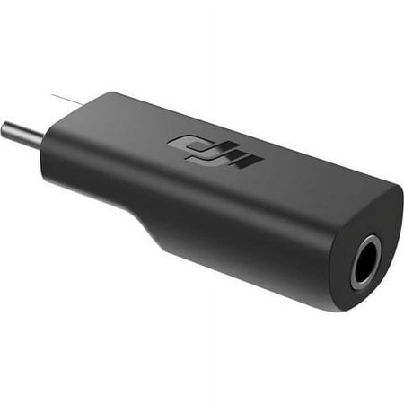 DJI - Osmo Pocket USB-C to 3.5mm Microphone Adapter - Black
