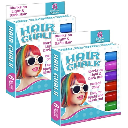 UPC: 0194629109678 | The Pencil Grip Hair Coloring Chalk  6 Colors  12 Count