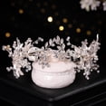 thumbnail image 2 of Tocados de novia para boda, accesorios para el cabello para novias, diadema de boda con diamantes de imitación para mujeres y niñas LingWen 9024715126481, 2 of 5