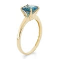 thumbnail image 2 of 10k gold round gemstone ring, 2 of 2