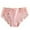 Pink, variant on PMVFHDE Women Mid Rise Smooth Silk Seamless Plus Size Lace Underwear Breathable Rear Lift Triangle Panties Color Striped Briefs Plus Size Underwear For Women Khaki,XL