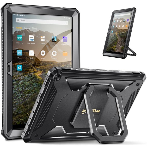 Funda FINTIE para Amazon Fire HD 10 y Fire HD 10 Plus 2021 negra