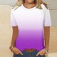 thumbnail image 5 of Tops Florales para las Mujeres Impreso Suéter Cuello Redondo Manga Corta, Ligero Y Casual Tops Cortos para las Mujeres, 5 of 8