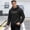 Sweatshirts-Black, variant on Mens Hoodies Pullover Fuzzy Fleece Long Sleeve Hooded Sweatshirts Letter Graphic Casual Pullover Gym & Winter Loungewear