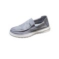thumbnail image 3 of Tenmix Men's Non Slip Deck Canvas Shoes Breathable Slip on Boat Casual Loafer Flat Sneakers for Indoor Outdoor Gray 7.5, 3 of 5