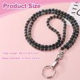 thumbnail image 2 of Cinta para distintivo de 34.6" Uxcell con clips para mujeres, cintas de cuentas, regalos bonitos para maestros, cadenas de llaveros, verde, 2 of 6