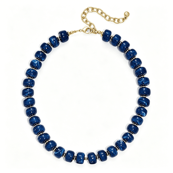 DESIGNICE Resin Chunky Bead Necklace for Women Minimalistic Modern Statement Necklace Jewelry Accessories
