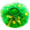 thumbnail image 3 of Falda tutú de dinosaurio verde para niñas, ropa para bebés y niños pequeños, disfraz de tutú de animales con temática de jungla, minifaldas de tul mullidas para niñas, 3 of 5