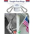 thumbnail image 6 of BsBsBest 5ft White Stainless Steel Flagpole Kit, 6 of 7