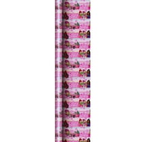 Glamour Barbie Girl Fashionista Doll Party Pink Gift Wrapping Paper, 20 Sq ft (1 Roll) Premium Deluxe Easy-Cut Grid-Lined Wrap Christmas Birthday Thanksgiving Party Prizes Supply w/ Bonus Canzonet Tag
