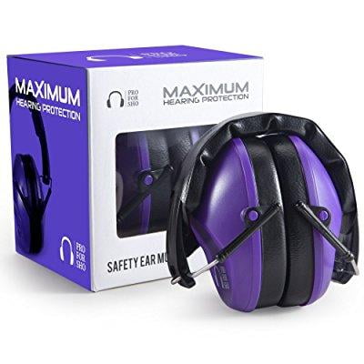 Shooting Ear Protection Purple Noise Reduction Ear Muffs for Hunting
