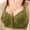 A_ Army Green, variant on Large Bust Front Clip Wireless Tank Bra, Adjustable Straps Side Contour Anti-Droop Workout Everyday Bralette Beige 40