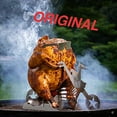 thumbnail image 2 of MERICA BIKER BEER CAN CHICKEN HOLDER FOR GRILL | WHOLE CHICKEN ROASTER STAND | GRILL TOOL | BEER CAN CHICKEN | ROASTING RACK WITH GIFT GLASSES FOR CHICKEN | BBQ TOOLS GRILL | BBQ ACCESSORIES, 2 of 5