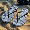 thumbnail image 5 of POLERO Palm Tree Sailboat Flip Flops for Women Beach Arch Support Waterproof Shower Shoes for Daily Walking, 5 of 7