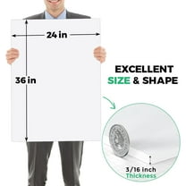 Foam Boards 5 Pack, 24" x 36" Foam Core Board for Projects