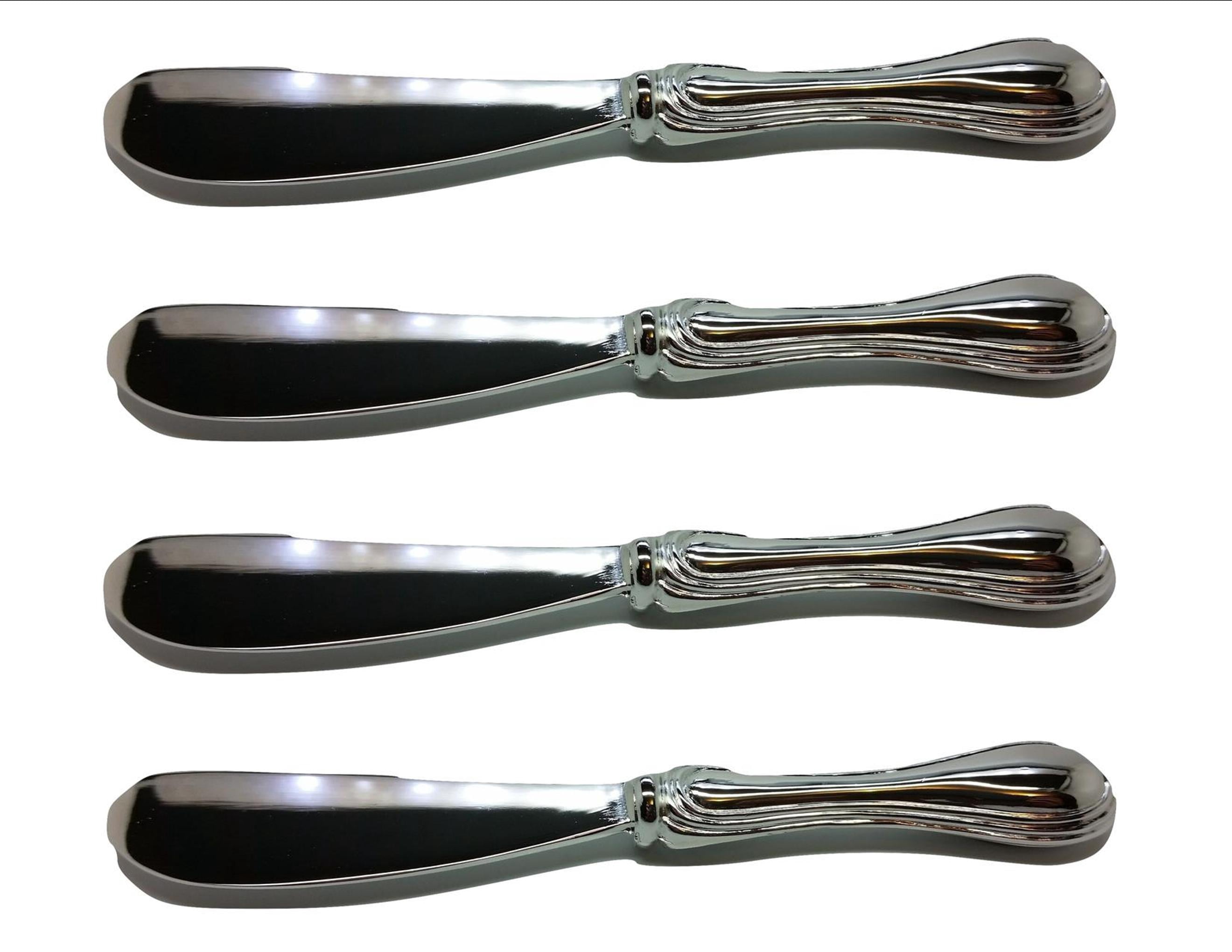 Heim Concept Silver-Plate Rim Pate knifes Set, 5.25"