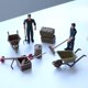 thumbnail image 4 of Niños Granja Props Toy Muñeca Desktop People Modelo Farmers de acción RPG Regalos Decoración para hogar Juguetes para niños, 4 of 9