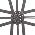 thumbnail image 4 of Medallion Open Black 18 Inch Metal Decorative Hanging Wall Cross, 4 of 5