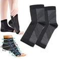 thumbnail image 2 of Opolski 1 Pair Compression Socks Breathable Super Soft Sweat Absorption Fitness Cycling Running Toeless Socks, 2 of 7