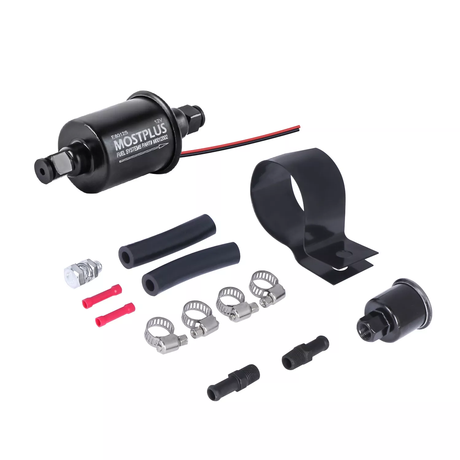 MOSTPLUS 12V Universal Electric Fuel Pump Low Pressure 5-9 PSI Gas Diesel Inline E8012S