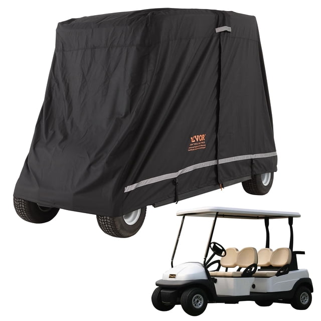 Carrito de golf VEVOR 4 Passenger 600D Poliéster Negro