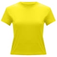 thumbnail image 5 of Gunia Women T Shirts Slim Fit Fashion Basic Short Sleeve T Shirt Casual Tee Tops Summer T Shirts For Women Yellow S, 5 of 6