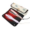 thumbnail image 3 of Hair Tool Organizer Bag with Heat Resistant Mat Removable Travel Storage Case for Hot Air Brushes Curling Irons Dinosaurs Wearing Spacesuits, 3 of 8