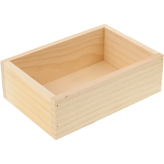 MRLESS Rectangular Wooden Planter Succulent Pot Flowerpot Multifunction Desktop Storage Box for Cactus Bonsai