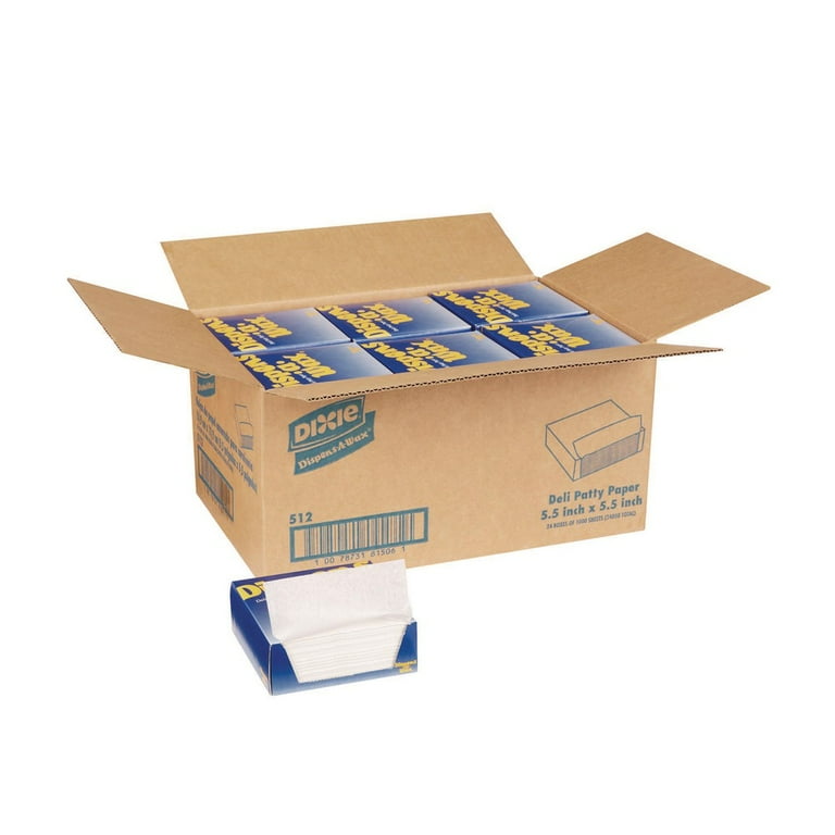 Interfolded Deli Sheets, 5.5 x 5.5, 1,000/Box, 24 Boxes/Carton Interfolded Deli Sheets, 5.5 x 5.5, 1,000/Box, 24 Boxes/Carton