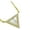 Yellow, variant on 925 Sterling Silver Simulated Mother of Pearl Clear CZ Triangle Pendant Necklace, 18"