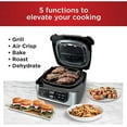 thumbnail image 3 of Ninja AG301 Foodi 5-in-1 Indoor Electric Grill with Air Fry, Roast, Bake & Dehydrate - Programmable, Black/Silver, 3 of 6