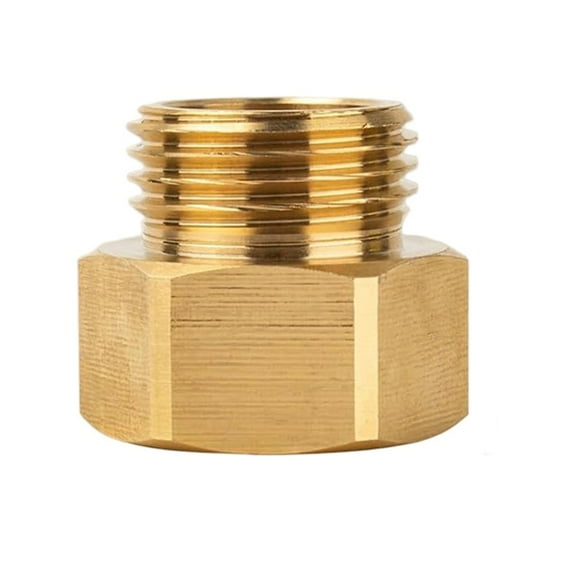 Fankenuo Garden Hose Bib Adapter 1-1/16" Fine Thread (Female) to 3/4 GHT Male Hoses 1pc