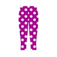 thumbnail image 6 of Nfurl Women High Waisted Capri Leggings Casual Polka Dot Print Cropped Pants Tummy Control Yoga Pants Athletic Running Workout Leggings, 6 of 7