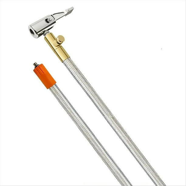 Manguera de Repuesto para Inflador de Neumáticos con Compresor de Aire Portátil Extendido con de Acero Inoxidable para Protección, Tubo de Bomba de Aire