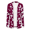 thumbnail image 4 of Clearance under $5 JINMGG Womens Coats Clearance, Winter Coats for Women Women's Fashionable Long Sleeved Floral Printed Cardigan Jacket, 4 of 6