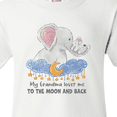 thumbnail image 4 of Inktastic My Grandma Loves me to the Moon and Back Elephant Family Youth T-Shirt, 4 of 5