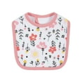 thumbnail image 3 of Gerber Baby Girl Terry Bibs, 3 (One Size), 3 of 7
