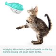 thumbnail image 4 of Catfish Toothbrush Inflatable Cleaning Chewing Cleanser Toothbrush Stick Pet Chew Cat Toy Pet Toy, 4 of 4
