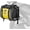 YELLOW, variant on ROCKBROS Motorcycle Pannier Side Bags Waterproof 62L Luggage Stroage Saddle Bags