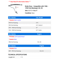 thumbnail image 2 of Brake Hose - Compatible with 1986 - 1998 Ford Mustang 5.0L V8 1987 1988 1989 1990 1991 1992 1993 1994 1995 1996 1997, 2 of 2