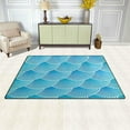 thumbnail image 3 of SKYSONIC Lightweight Carpet Mats Area Soft Rugs Floor Mat Doormat Decoration for Rooms Entrance 31 x 20 inches Gradient Scales, 3 of 6