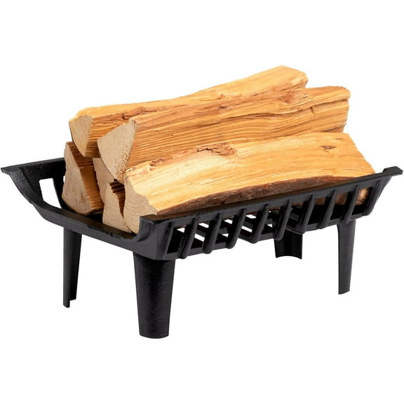 Fireplace Grate Cast Iron Fire Place Grates Heavy Duty Wood Stove Chimney Burning Rack Holder
