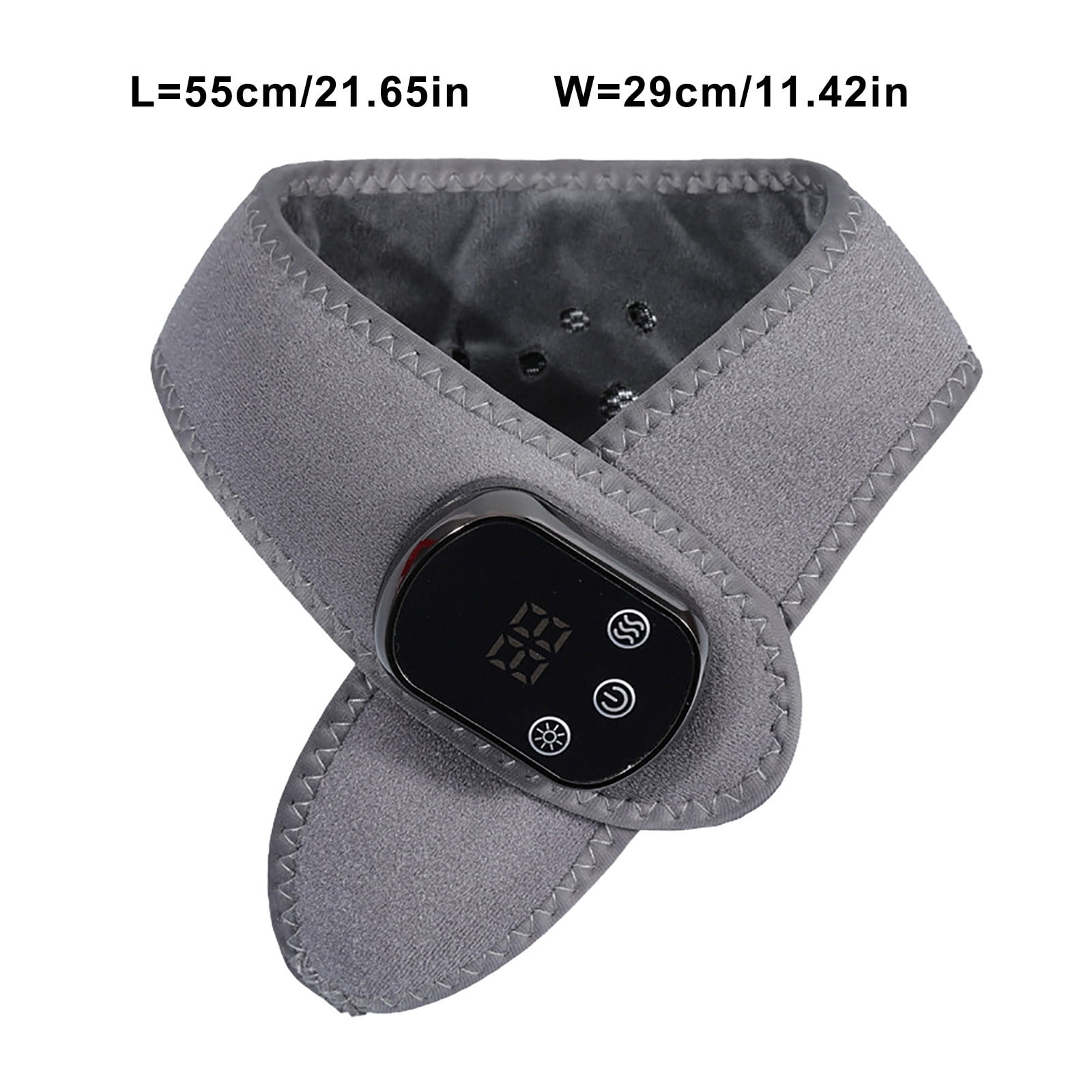 Portable Rechargeable Heated Neck Massager with Soothing Heat and Vibration Technology for Muscle Relaxation at Home or