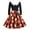 Red, variant on UngA Women's Christmas Dresses 2025 Winter Warm Plush V Neck Cute Printed Party Dresses with Belt Long Vintage Women's Cocktail Dresses,Size L