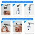 thumbnail image 5 of Faucet Water Filter Element Remove Chlorine Heavy Metals Filtered Showers Head Bath Filtration Purifier Soften Hard Water, 5 of 9