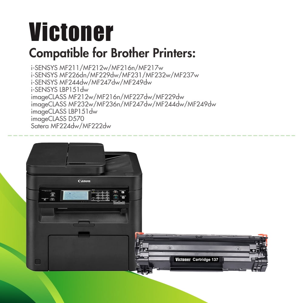 Victoner 3-Pack Compatible Toner for Canon 137 CRG137 imageCLASS MF212w  MF216n MF227dw MF229dw MF232w Printer Black