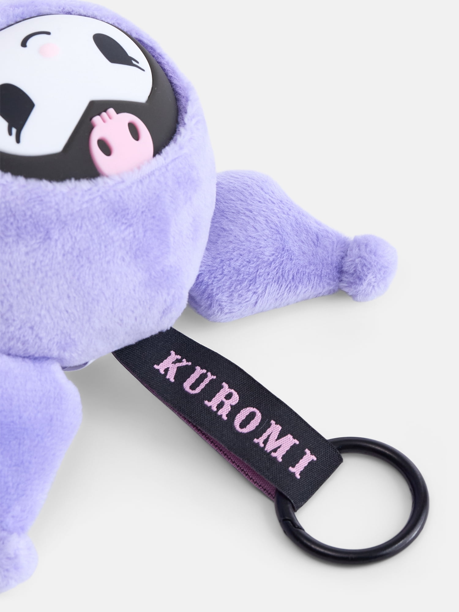 Hello Kitty and Friends Girls' Kuromi Plush Bag Charm, Purple