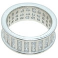 thumbnail image 2 of 925 Sterling Silver Eternity Bands for Women & Wedding Ring Make Great Gifts for Her, 2 of 5