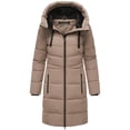 thumbnail image 4 of Marikoo Women's Warm Winter Coat with Hood - Quilted Thigh-Length Jacket - Natsukoo XVI, 4 of 9